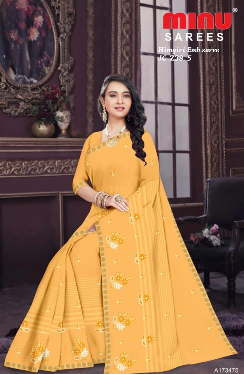 Himgiri Emb saree
